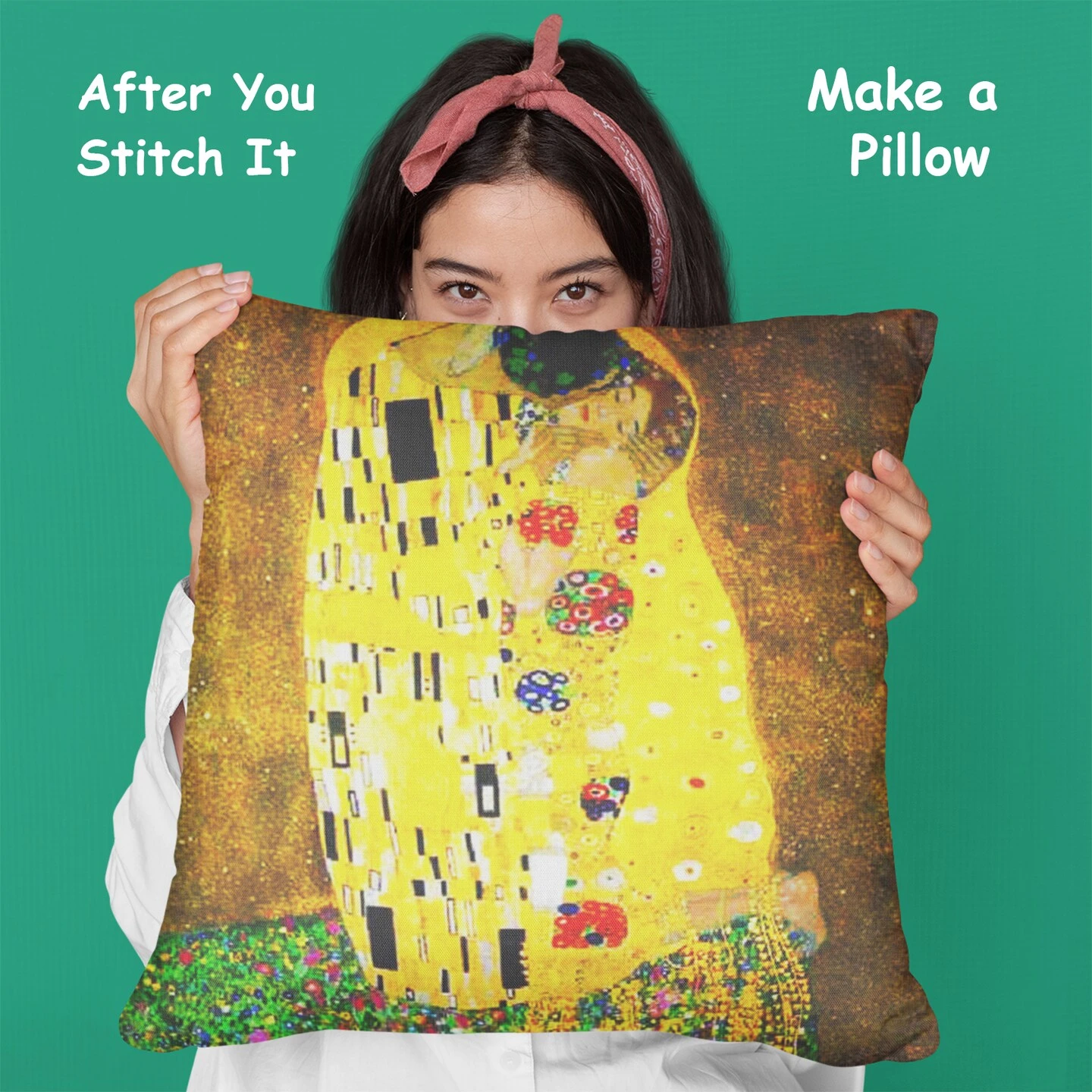 Art Nouveau Artist Gustav Klimt The KISS Counted Cross Stitch Pattern 5 Art Nouveau Artist Gustav Klimt The KISS Counted Cross Stitch Pattern - Image 3