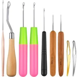 9 Pieces Crochet Hook For Hair Different Sizes Latch Hook Interlocking Tool Crochet Hair Needles Dreadlock Accessories 32 9 Pieces Crochet Hook For Hair Different Sizes Latch Hook Interlocking Tool Crochet Hair Needles Dreadlock Accessories -Michaels Stores 105473867290672 2