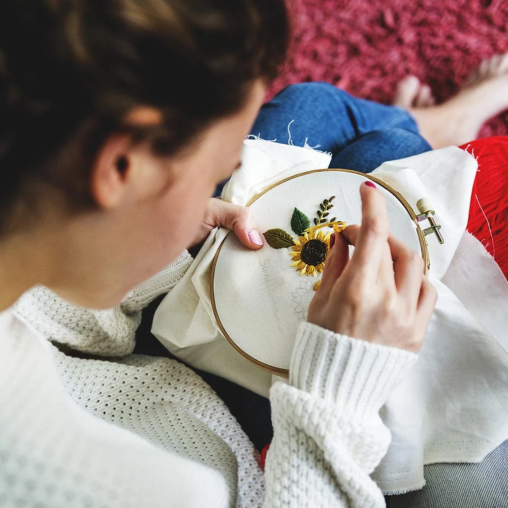 6 Pieces Fabric For Embroidery, Including 6 Colors Embroidery Fabric 5 Colors Water-Soluble Pens For Embroidery Projects And Upholstery Decoration, 11.8 By 11.8-Inch 4 6 Pieces Fabric For Embroidery, Including 6 Colors Embroidery Fabric 5 Colors Water-Soluble Pens For Embroidery Projects And Upholstery Decoration, 11.8 By 11.8-Inch - Image 2