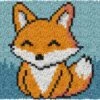 YP Latch Hook Kits For Kids Adults DIY Rug Tapestry Kits With Printed Canvas Embroidery Kits Festival Gifts Home Decoration (Fox,11.8inch X 11.8inch) -Michaels Stores 105474600245296