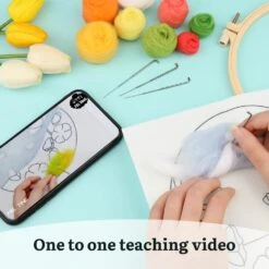 Mayboos Needle Felt Starter Set, Includes Wool Bag, Felting Needles, Foam Pad, Felt Cloth & Instructions, Pastoral Style Kit For Home Decoration 22 Mayboos Needle Felt Starter Set, Includes Wool Bag, Felting Needles, Foam Pad, Felt Cloth & Instructions, Pastoral Style Kit For Home Decoration -Michaels Stores 105474863437872