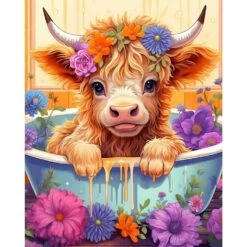 Cow Stamped Cross Stitch Kits For Adults Beginners, DIY Animals Cross Stitch Patterns Kits Printed Dimensions Needlepoint Kits,Crafts Embroidery Kits For Home Decor -Michaels Stores 105475676854320 1