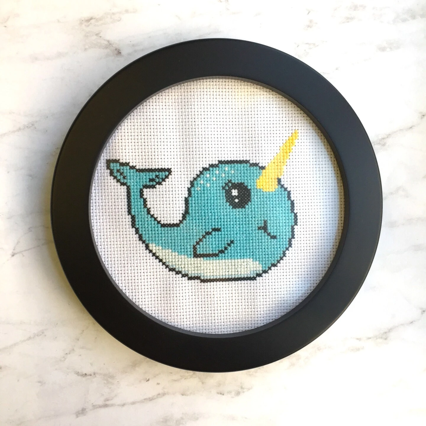 Narwhal Counted Cross Stitch DIY KIT Intermediate 5 Narwhal Counted Cross Stitch DIY KIT Intermediate - Image 3
