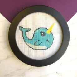 Narwhal Counted Cross Stitch DIY KIT Intermediate 13 Narwhal Counted Cross Stitch DIY KIT Intermediate -Michaels Stores 1099801214655 2