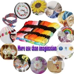 122 Skeins Embroidery Floss - Embroidery Thread - Friendship Bracelet String For Cross Stitch, Hand Embroidery, String Art 21 122 Skeins Embroidery Floss - Embroidery Thread - Friendship Bracelet String For Cross Stitch, Hand Embroidery, String Art -Michaels Stores 1152978481990282800