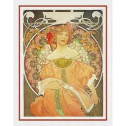 Art Nouveau Artist Alphonse Mucha's Reverie Counted Cross Stitch Chart Pattern 28 Art Nouveau Artist Alphonse Mucha's Reverie Counted Cross Stitch Chart Pattern -Michaels Stores 12151059042353 2