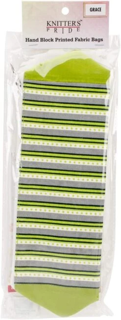 Knitter's Pride 810043 Grace Triangle Zipper Pouch-Large 1 Multicolor