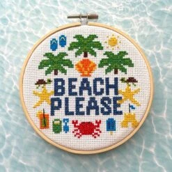 Beach Please Counted Cross Stitch Kit 10 Beach Please Counted Cross Stitch Kit -Michaels Stores 127574689814176 1