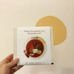 MCreativeJ Happy Houseplant Trio - Intermediate Embroidery Kit -Michaels Stores 12835713254201 1