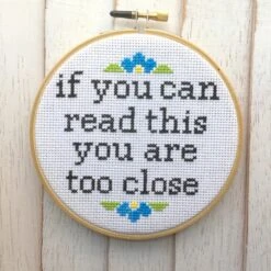 You Are Too Close Counted Cross Stitch DIY KIT -Michaels Stores 12835731396153 2