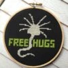 Free Hugs Alien Creature Counted Cross Stitch DIY KIT Intermediate -Michaels Stores 12835738998329