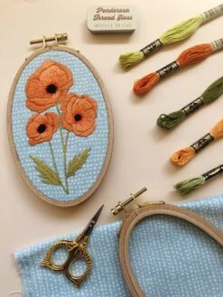 MCreativeJ Poppies - Intermediate Hand Embroidery DIY Craft Kit 19 MCreativeJ Poppies - Intermediate Hand Embroidery DIY Craft Kit -Michaels Stores 12835741449785 1