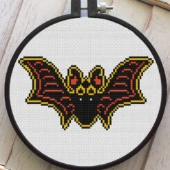 Vintage Halloween Bat Counted Cross Stitch DIY KIT Intermediate 7 Vintage Halloween Bat Counted Cross Stitch DIY KIT Intermediate -Michaels Stores 12835742930489 2
