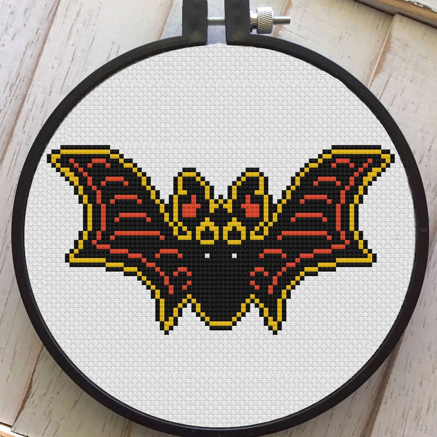 Vintage Halloween Bat Counted Cross Stitch DIY KIT Intermediate 5 Vintage Halloween Bat Counted Cross Stitch DIY KIT Intermediate - Image 3