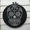 Sugar Skull White And Black Counted Cross Stitch DIY KIT 2 Sugar Skull White And Black Counted Cross Stitch DIY KIT -Michaels Stores 12835747124793