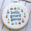 Hello Gourdgeous Counted Cross Stitch DIY KIT Intermediate 1 Hello Gourdgeous Counted Cross Stitch DIY KIT Intermediate -Michaels Stores 14103064729145
