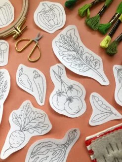 MCreativeJ Veggie Delight - Peel Stick And Stitch Hand Embroidery Patterns 28 MCreativeJ Veggie Delight - Peel Stick And Stitch Hand Embroidery Patterns -Michaels Stores 14103072423481 1