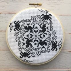 Blackwork Halloween Counted Cross Stitch DIY KIT 12 Blackwork Halloween Counted Cross Stitch DIY KIT -Michaels Stores 14103085176377 2
