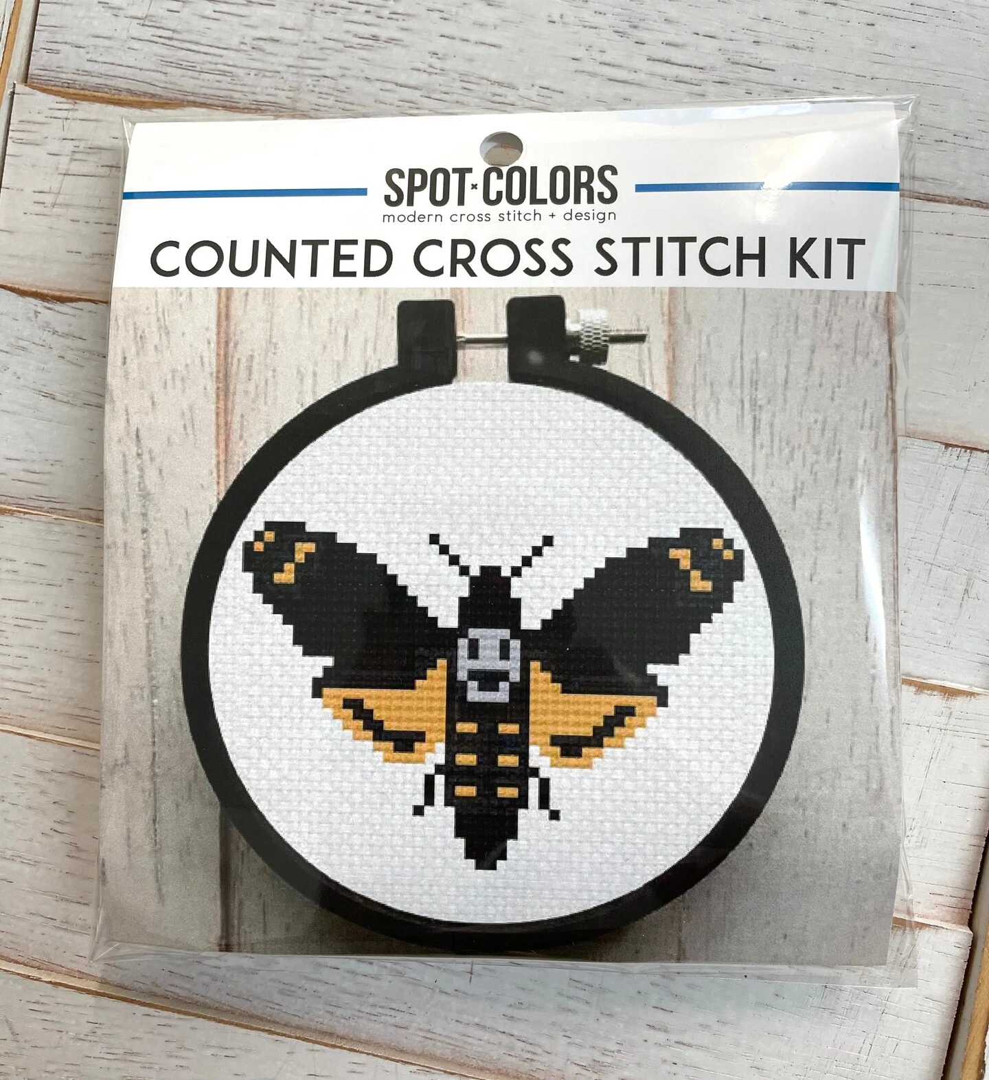 Deadhead Moth Counted Cross Stitch DIY KIT Beginner 6 Deadhead Moth Counted Cross Stitch DIY KIT Beginner - Image 4