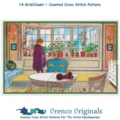 Garden Window Counted Cross Stitch Pattern By Carl Larsson 17 Garden Window Counted Cross Stitch Pattern By Carl Larsson -Michaels Stores 141493717478112 2