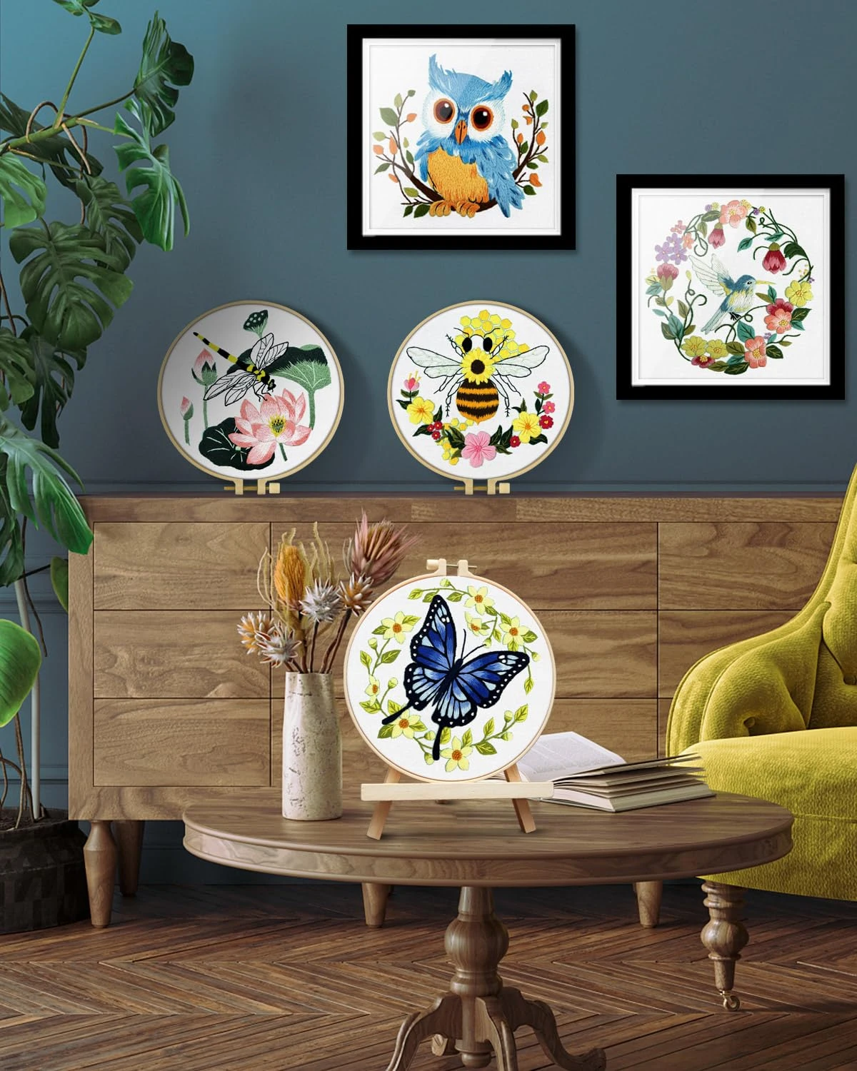 Embroidery Kit For Beginners Adult, Hummingbird Embroidery Kit For Beginners Include Embroidery Cloth Hoops Threads For Craft Lover Hand Stitch With Embroidery Skill Techniques 6 Embroidery Kit For Beginners Adult, Hummingbird Embroidery Kit For Beginners Include Embroidery Cloth Hoops Threads For Craft Lover Hand Stitch With Embroidery Skill Techniques - Image 4