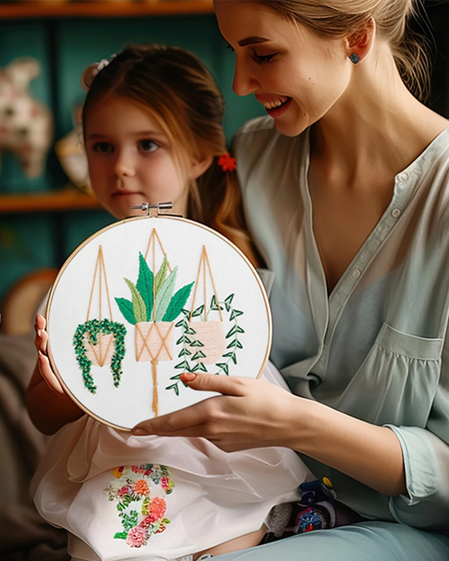 3 Sets Embroidery Kit For Beginners Needlepoint Cross Stitch Kits For Adults,Stitch Learning DIY Sets With Instruction Video,Stamped Floral Patterns,Hoop,Threads,Sewing Hobby 7 3 Sets Embroidery Kit For Beginners Needlepoint Cross Stitch Kits For Adults,Stitch Learning DIY Sets With Instruction Video,Stamped Floral Patterns,Hoop,Threads,Sewing Hobby - Image 5