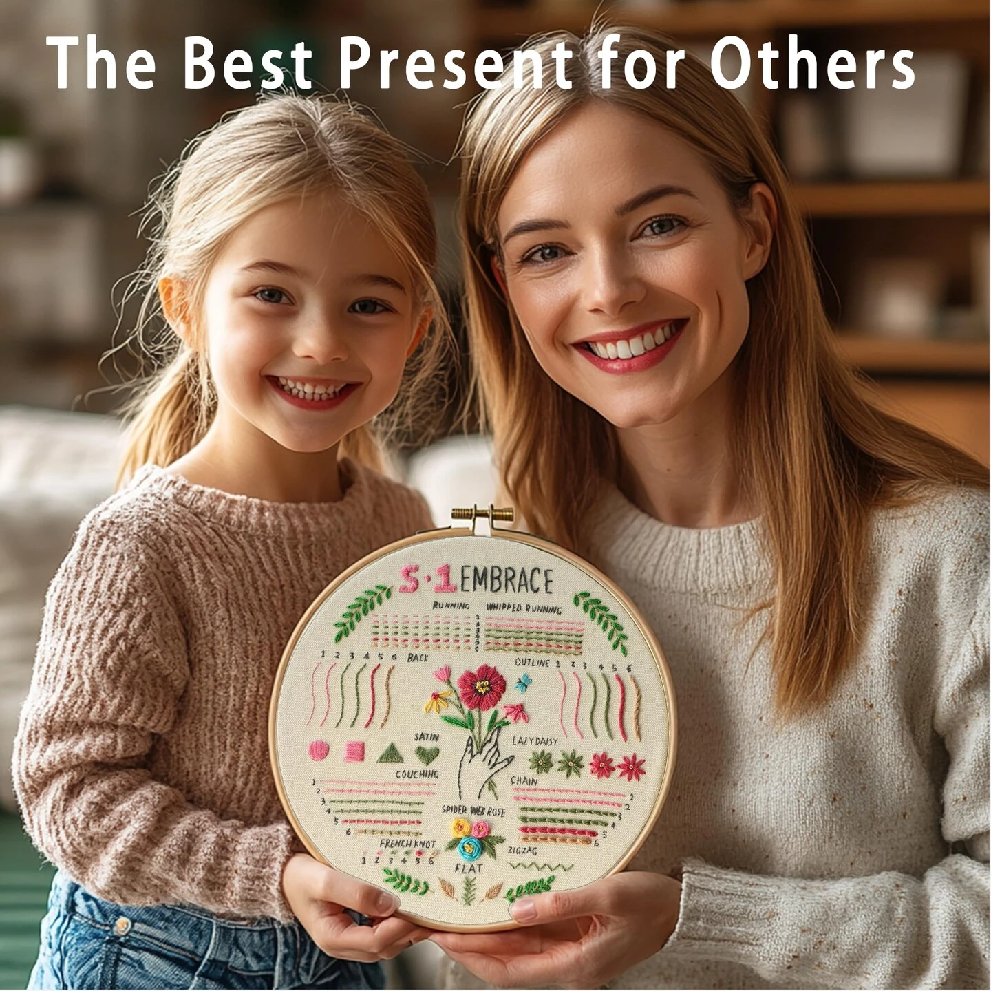 3 Sets Embroidery Kit For Beginners, 37 Embroidery Stitch Kits Adults Beginner With Embroidery Patterns, Punch Needle Point Kits Adults Including Embroidery Supplies And Instruction Video 17 3 Sets Embroidery Kit For Beginners, 37 Embroidery Stitch Kits Adults Beginner With Embroidery Patterns, Punch Needle Point Kits Adults Including Embroidery Supplies And Instruction Video - Image 15