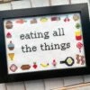 Eating All The Things Counted Cross Stitch Kit -Michaels Stores 1439102402239