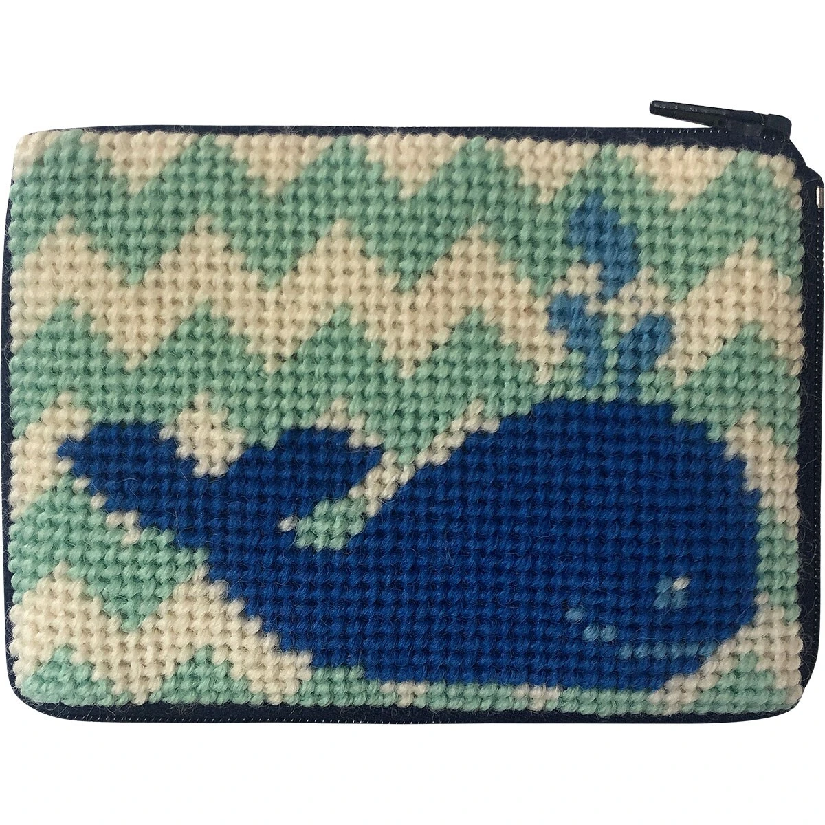Stitch And Zip Kids Coin Case Needlepoint Kit Whale SZ8112 Multicolor 3 Stitch And Zip Kids Coin Case Needlepoint Kit Whale SZ8112 Multicolor