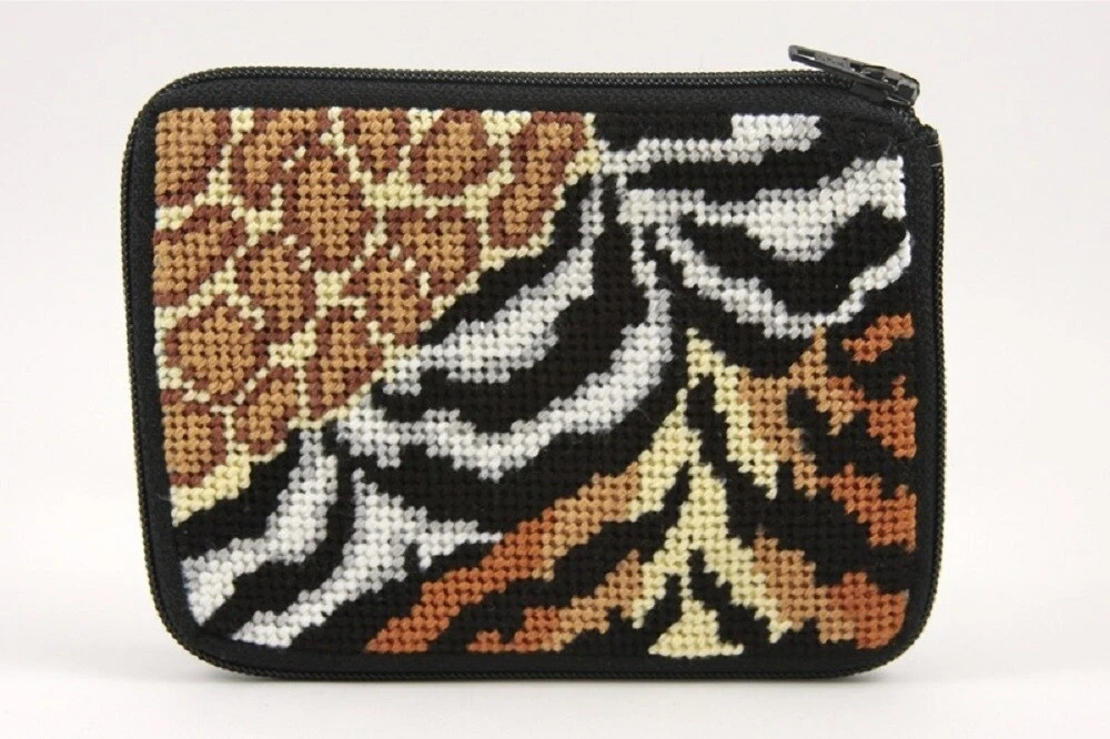 Alice Peterson Company Animal Skins Coin Purse Needlepoint Kit Multicolor 3 Alice Peterson Company Animal Skins Coin Purse Needlepoint Kit Multicolor