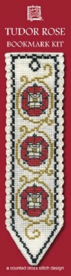 Textile Heritage Tudor Rose Counted Cross Stitch Bookmark Kit Multicolor