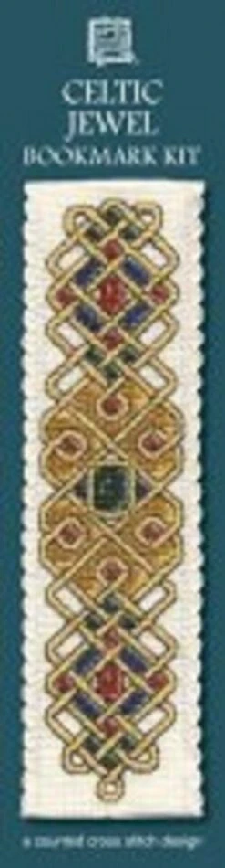 Textile Heritage Counted Cross Stitch Bookmark Kit - Celtic Jewel Multicolor