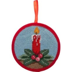 Alice Peterson Stitch-Ups Needlepoint Ornament Kit- Candle Multicolor -Michaels Stores 144118775626530633 2