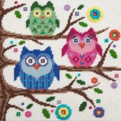 Canoodles- Owls- Needlepoint Kit Multicolor -Michaels Stores 144120920329879369 2
