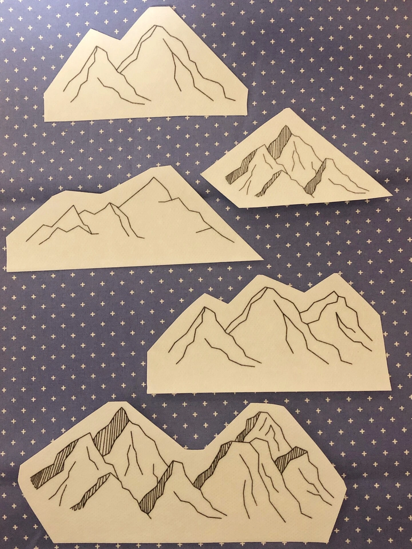 Mountains - Peel Stick And Stitch Hand Embroidery Patterns 20 Mountains - Peel Stick And Stitch Hand Embroidery Patterns - Image 18