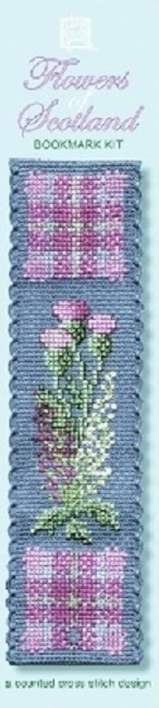 Textile Heritage Flowers Of Scotland Counted Cross Stitch Bookmark Kit Multicolor 4 Textile Heritage Flowers Of Scotland Counted Cross Stitch Bookmark Kit Multicolor - Image 2
