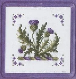 Textile Heritage Counted Cross Stitch Coaster Kit - Victorian Thistles Multicolor 7 Textile Heritage Counted Cross Stitch Coaster Kit - Victorian Thistles Multicolor -Michaels Stores 144125137256346313 2