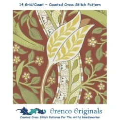 New William Morris Daffodil Flower Design In Earthtones Counted Cross Stitch Pattern 27 New William Morris Daffodil Flower Design In Earthtones Counted Cross Stitch Pattern -Michaels Stores 144125137294945481 2