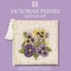 Textile Heritage Needle Case Counted Cross Stitch Kit - Victorian Pansies Multicolor -Michaels Stores 144125137298289353