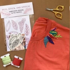 MCreativeJ In The Tropics - Peel Stick And Stitch Hand Embroidery Patterns -Michaels Stores 144129291160552249