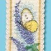 Textile Heritage Butterflies & Buddleia Counted Cross Stitch Bookmark Kit Multicolor -Michaels Stores 144129956794757833