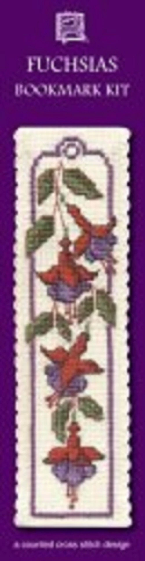 Textile Heritage Fuchsias Bookmark - Cross Stitch Kit Multicolor 5 Textile Heritage Fuchsias Bookmark - Cross Stitch Kit Multicolor - Image 3