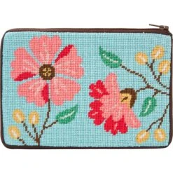 Alice Peterson Pink Flowers Stitch & Zip Purse Needlepoint Kit Multicolor 7 Alice Peterson Pink Flowers Stitch & Zip Purse Needlepoint Kit Multicolor -Michaels Stores 144131104922074953 2