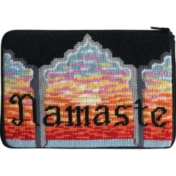 Stitch & Zip Needlepoint Purse Kit- Namaste Multicolor