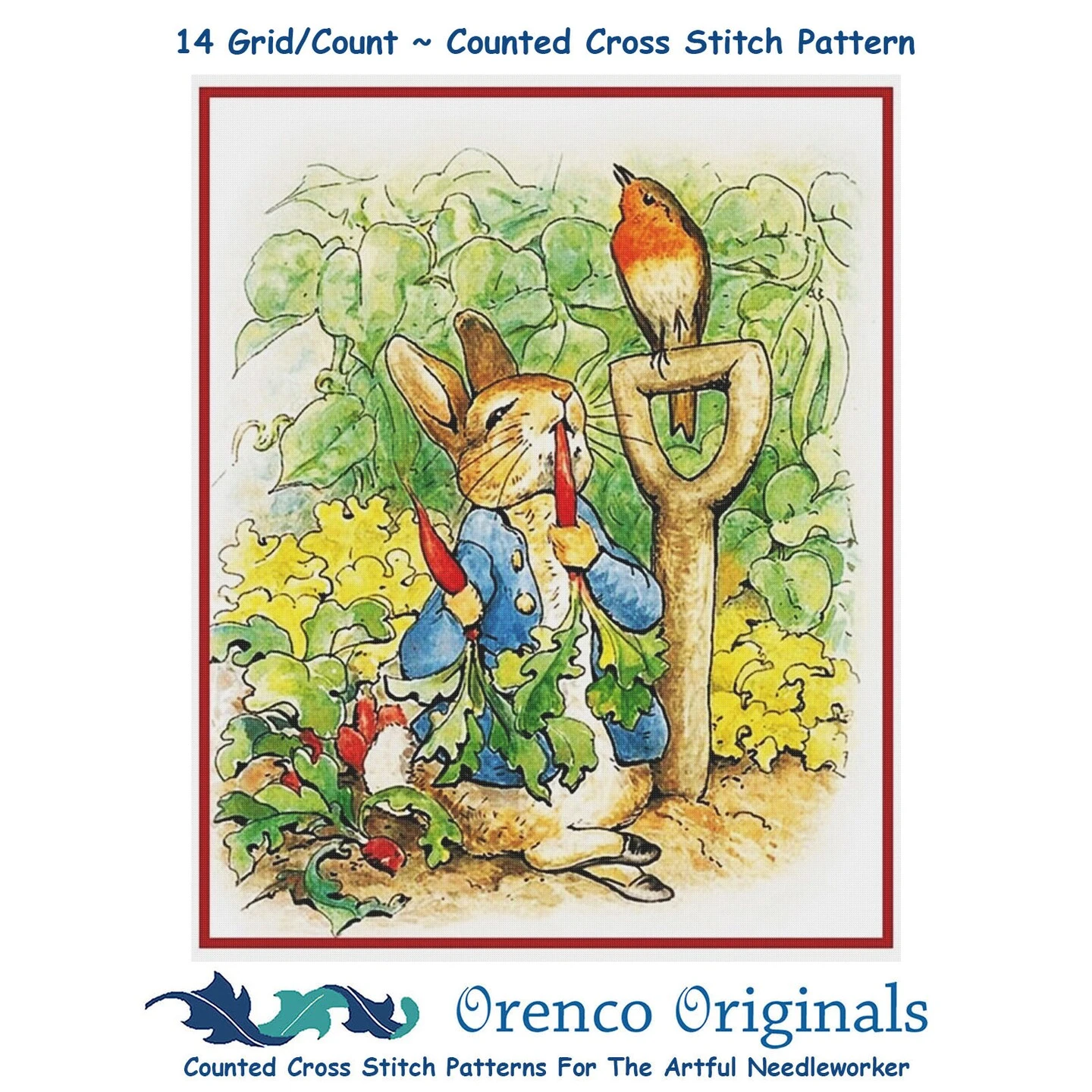 Peter Rabbit Digs In Garden Inspired By Beatrix Potter Counted Cross Stitch Pattern 13 Peter Rabbit Digs In Garden Inspired By Beatrix Potter Counted Cross Stitch Pattern - Image 11