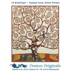 Art Nouveau Gustav Klimt Tree Of Life Detail Counted Cross Stitch Pattern 22 Art Nouveau Gustav Klimt Tree Of Life Detail Counted Cross Stitch Pattern -Michaels Stores 14768734160329 1