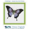 Lavender Purple Black Butterfly Counted Cross Stitch Chart Pattern -Michaels Stores 14768734507721