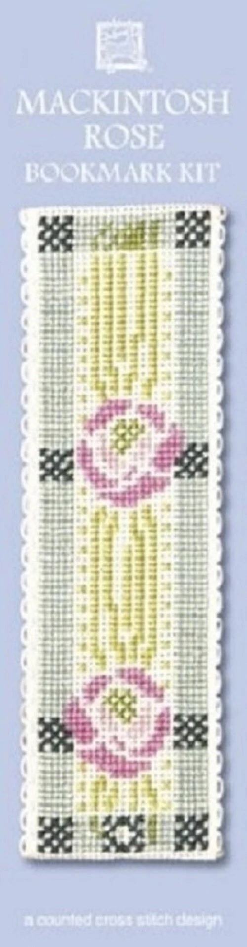 Textile Heritage Counted Cross Stitch Bookmark Kit - Mackintosh Rose Multicolor 5 Textile Heritage Counted Cross Stitch Bookmark Kit - Mackintosh Rose Multicolor - Image 3