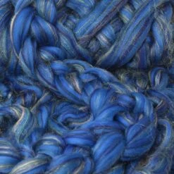 Designer Blend Corriedale, Sparkling Nylon Top Roving. Fancy, Colorful, Exotic - Limited Edition. Phasian