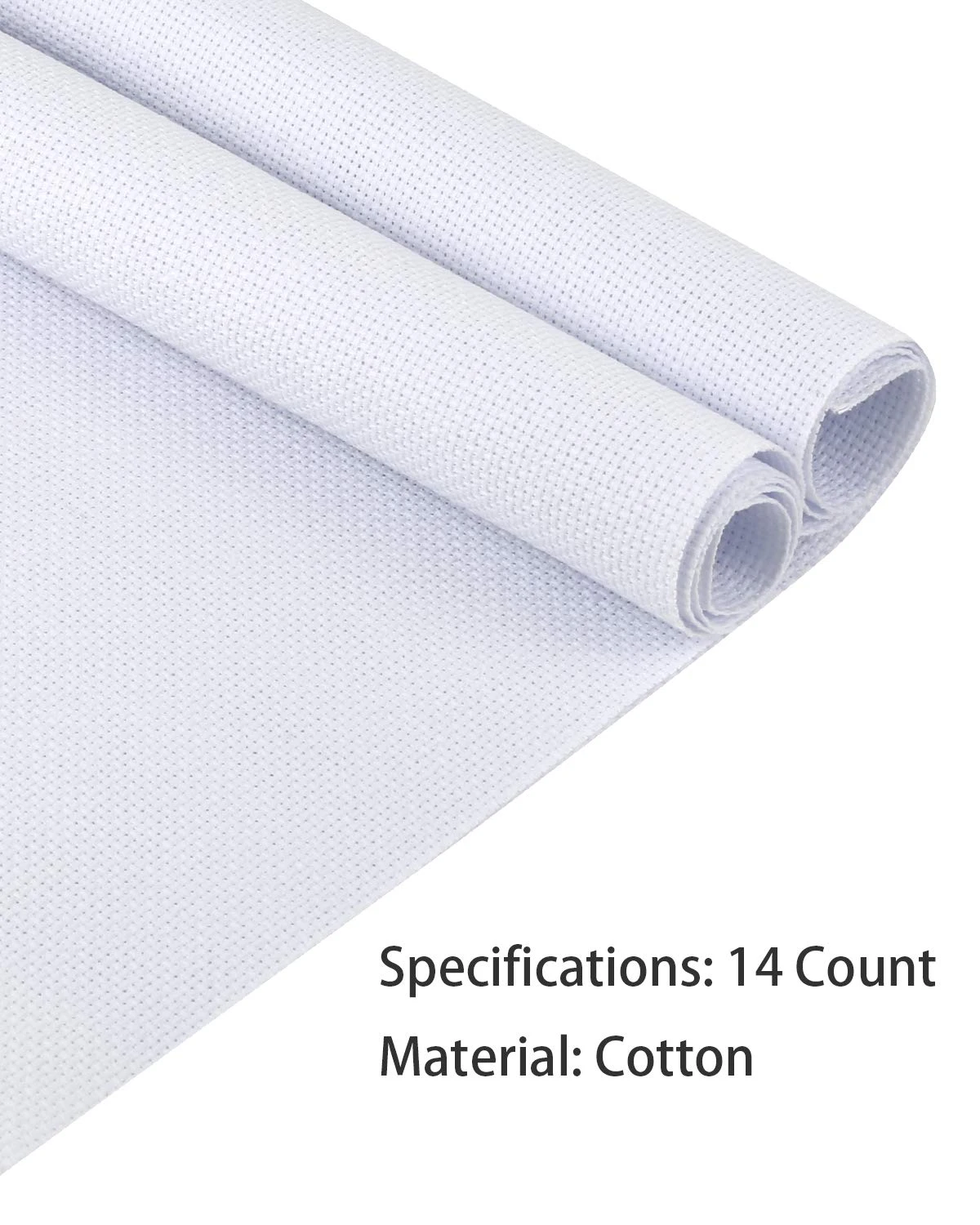 Pllieay 2 Pieces 14 Count Big Size White Aida Cross Stitch Fabric, Classic Reserve Aida Cloth, 19.6 X 21.6 Inch 20 Pllieay 2 Pieces 14 Count Big Size White Aida Cross Stitch Fabric, Classic Reserve Aida Cloth, 19.6 X 21.6 Inch - Image 18